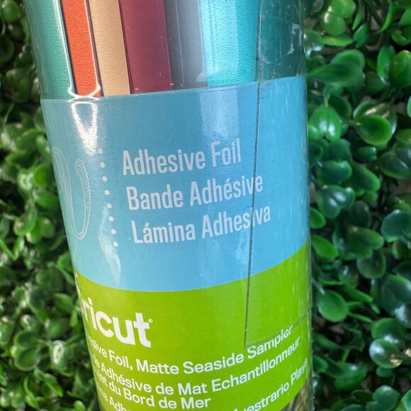 Cricut 5 Sheets 12X12 Adhesive Foil MatteTeal ,Coral, Pink, Dark Silver & Pink - Picture 12 of 12